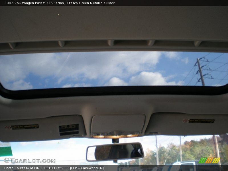 Fresco Green Metallic / Black 2002 Volkswagen Passat GLS Sedan