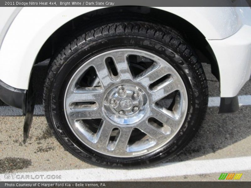 Bright White / Dark Slate Gray 2011 Dodge Nitro Heat 4x4