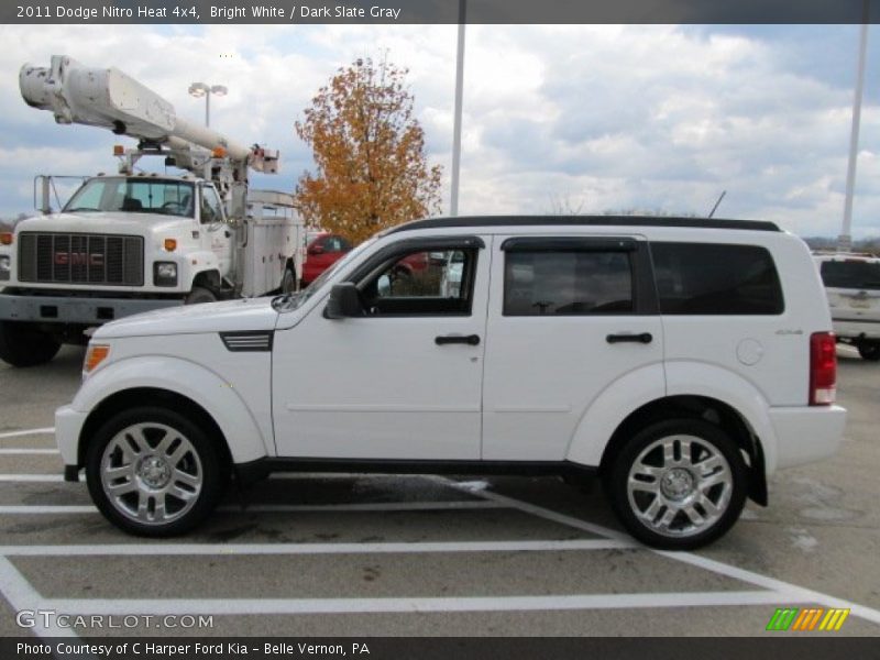 Bright White / Dark Slate Gray 2011 Dodge Nitro Heat 4x4
