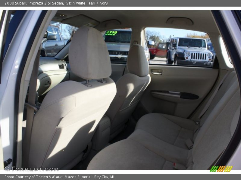 Satin White Pearl / Ivory 2008 Subaru Impreza 2.5i Sedan