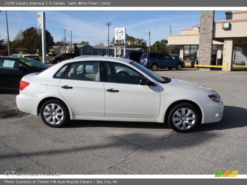 Satin White Pearl / Ivory 2008 Subaru Impreza 2.5i Sedan