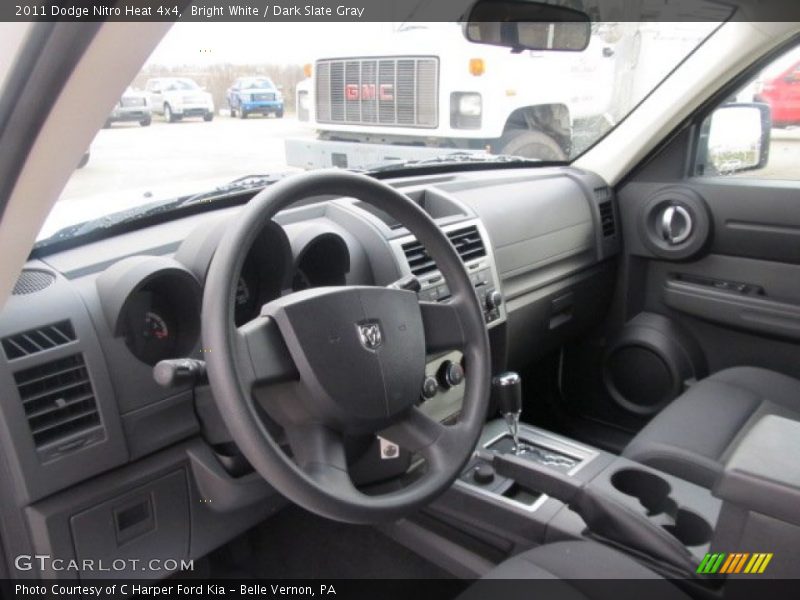 Bright White / Dark Slate Gray 2011 Dodge Nitro Heat 4x4