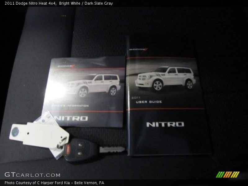 Bright White / Dark Slate Gray 2011 Dodge Nitro Heat 4x4