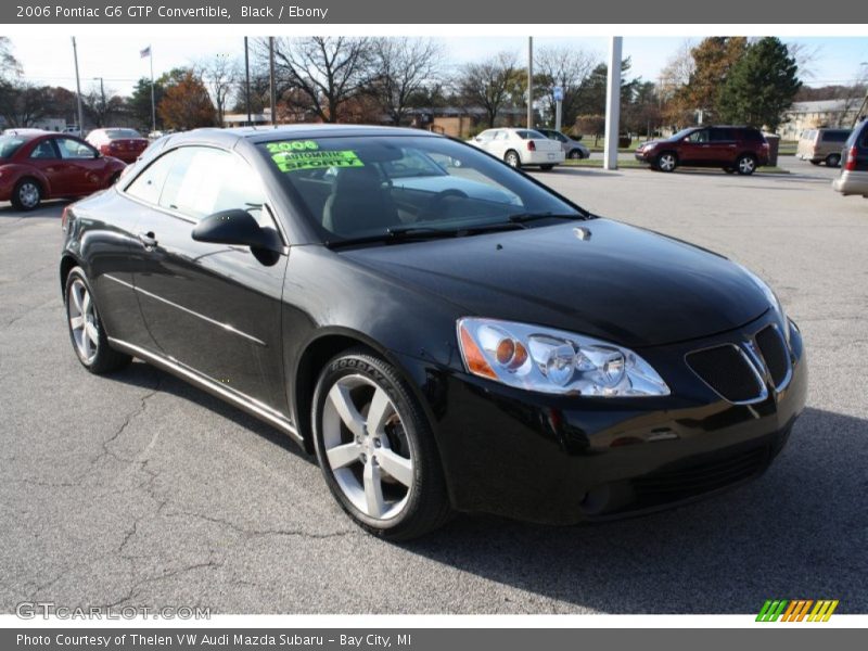 Black / Ebony 2006 Pontiac G6 GTP Convertible