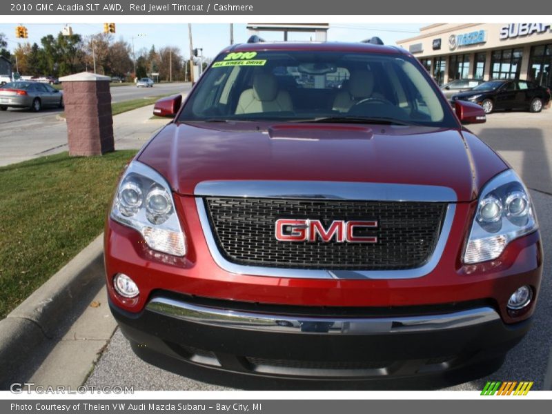 Red Jewel Tintcoat / Cashmere 2010 GMC Acadia SLT AWD