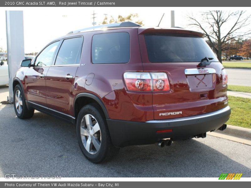 Red Jewel Tintcoat / Cashmere 2010 GMC Acadia SLT AWD