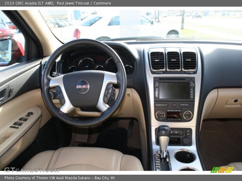 Red Jewel Tintcoat / Cashmere 2010 GMC Acadia SLT AWD