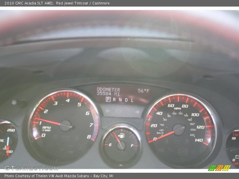 Red Jewel Tintcoat / Cashmere 2010 GMC Acadia SLT AWD