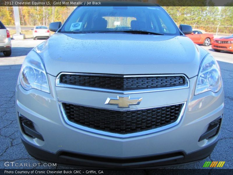 Gold Mist Metallic / Jet Black 2012 Chevrolet Equinox LS