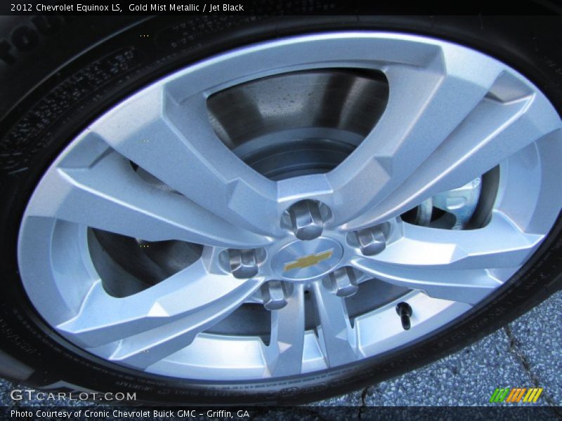 Gold Mist Metallic / Jet Black 2012 Chevrolet Equinox LS