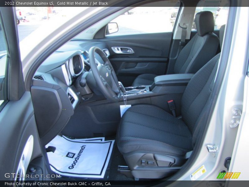 Gold Mist Metallic / Jet Black 2012 Chevrolet Equinox LS