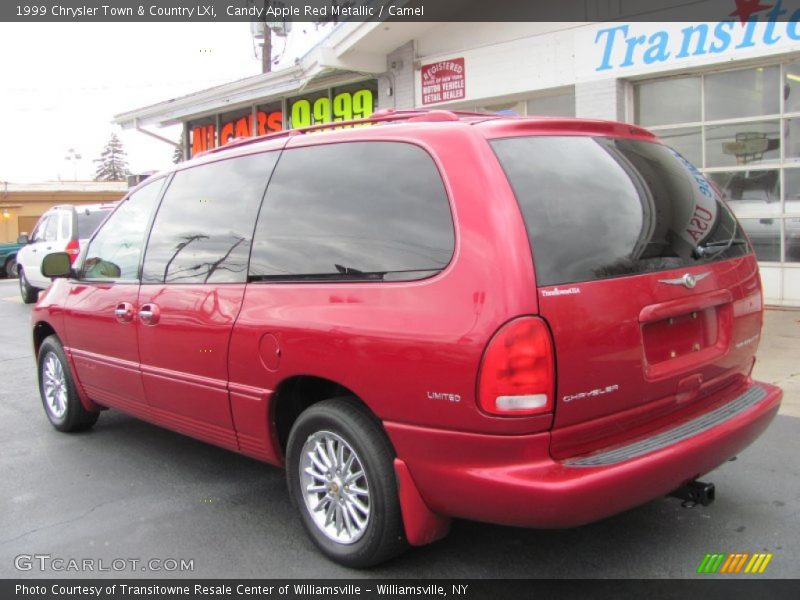 Candy Apple Red Metallic / Camel 1999 Chrysler Town & Country LXi