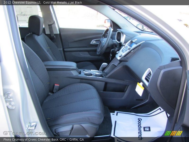 Gold Mist Metallic / Jet Black 2012 Chevrolet Equinox LS