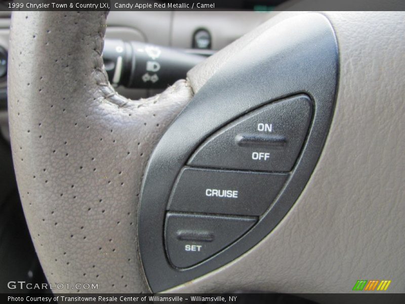 Candy Apple Red Metallic / Camel 1999 Chrysler Town & Country LXi