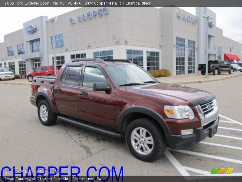 Dark Copper Metallic / Charcoal Black 2009 Ford Explorer Sport Trac XLT V8 4x4