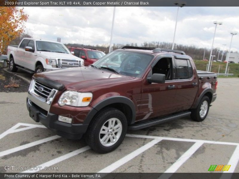 Dark Copper Metallic / Charcoal Black 2009 Ford Explorer Sport Trac XLT V8 4x4