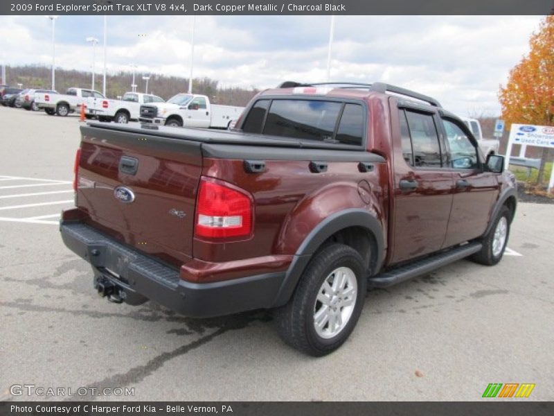 Dark Copper Metallic / Charcoal Black 2009 Ford Explorer Sport Trac XLT V8 4x4