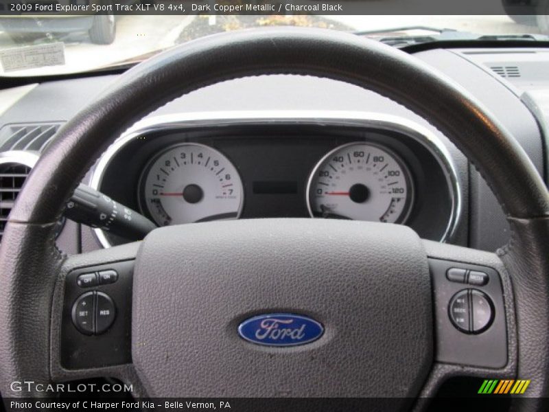 Dark Copper Metallic / Charcoal Black 2009 Ford Explorer Sport Trac XLT V8 4x4