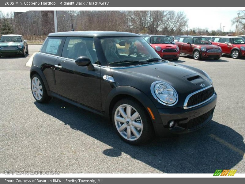 Midnight Black / Black/Grey 2009 Mini Cooper S Hardtop