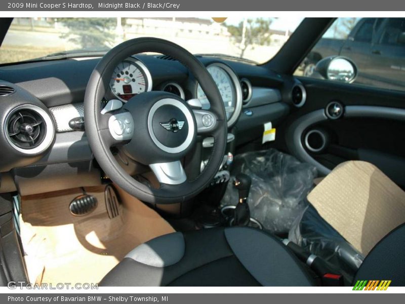 Midnight Black / Black/Grey 2009 Mini Cooper S Hardtop