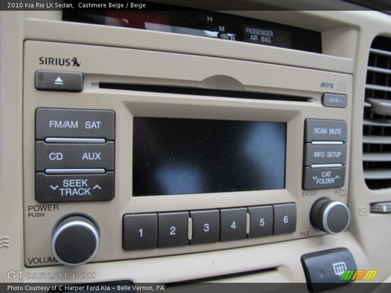 Cashmere Beige / Beige 2010 Kia Rio LX Sedan