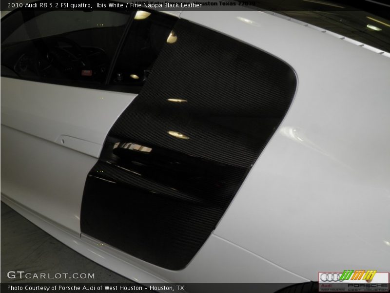 Ibis White / Fine Nappa Black Leather 2010 Audi R8 5.2 FSI quattro