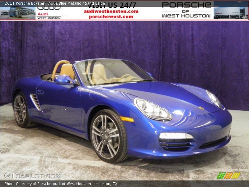 Aqua Blue Metallic / Sand Beige 2011 Porsche Boxster