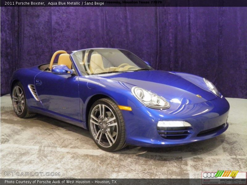 Aqua Blue Metallic / Sand Beige 2011 Porsche Boxster