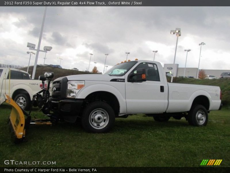 Oxford White / Steel 2012 Ford F350 Super Duty XL Regular Cab 4x4 Plow Truck