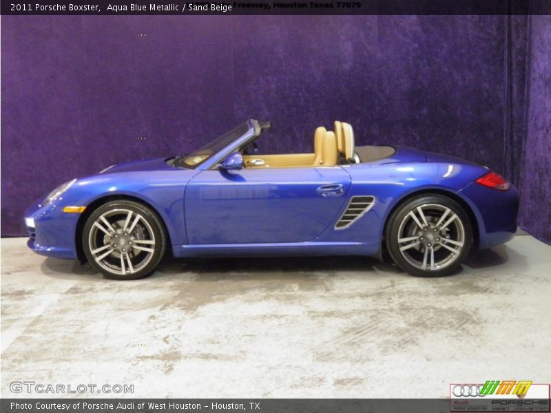 Aqua Blue Metallic / Sand Beige 2011 Porsche Boxster