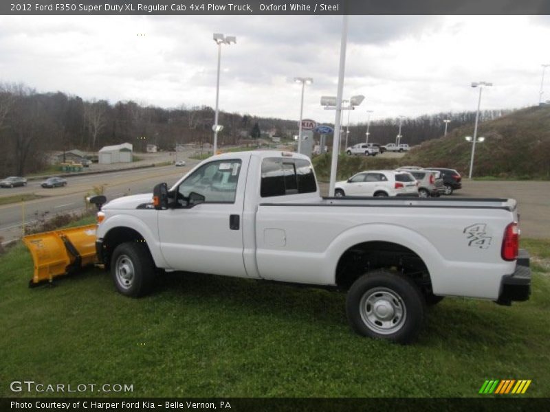 Oxford White / Steel 2012 Ford F350 Super Duty XL Regular Cab 4x4 Plow Truck