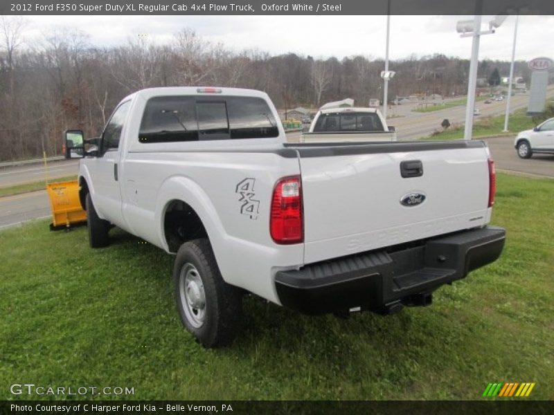  2012 F350 Super Duty XL Regular Cab 4x4 Plow Truck Oxford White