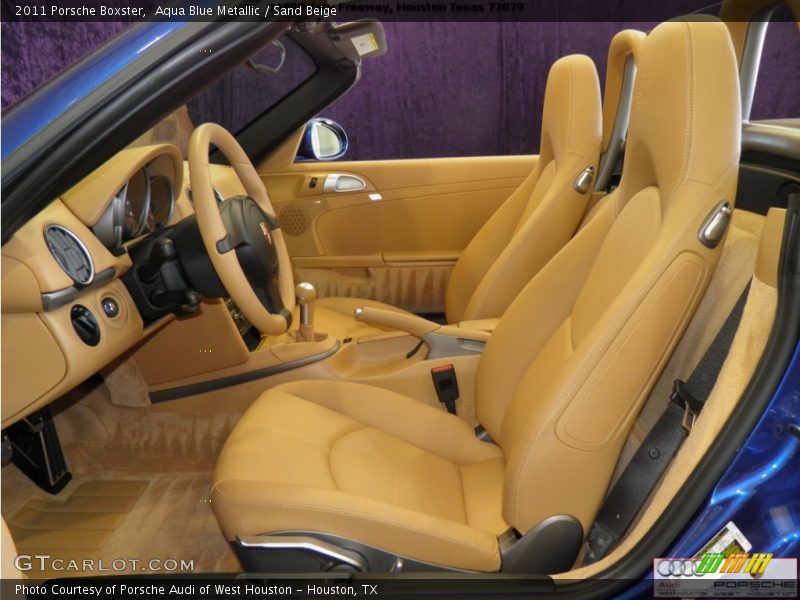 Aqua Blue Metallic / Sand Beige 2011 Porsche Boxster