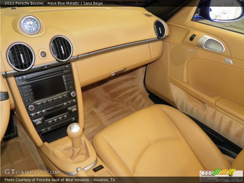 Aqua Blue Metallic / Sand Beige 2011 Porsche Boxster