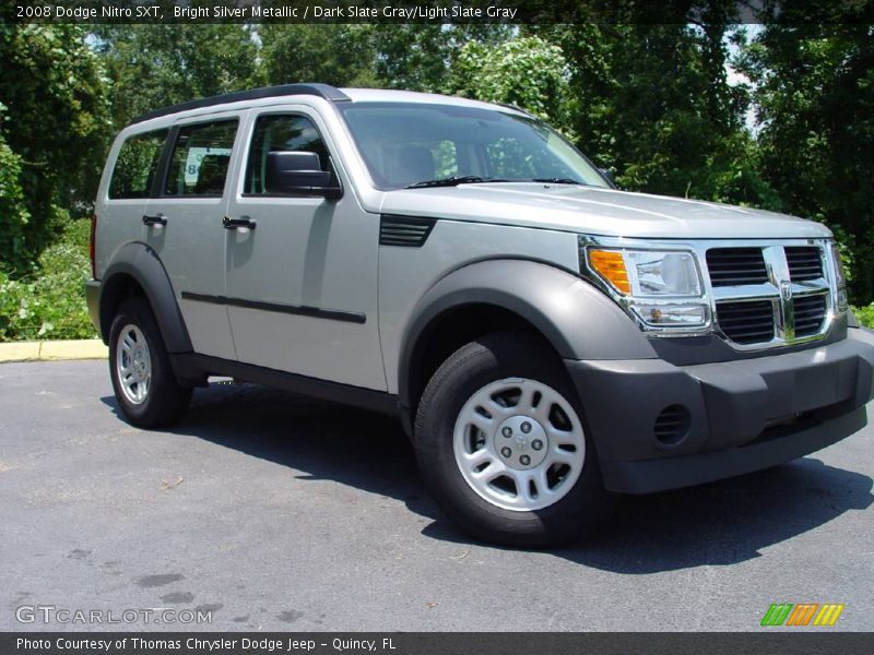 Bright Silver Metallic / Dark Slate Gray/Light Slate Gray 2008 Dodge Nitro SXT