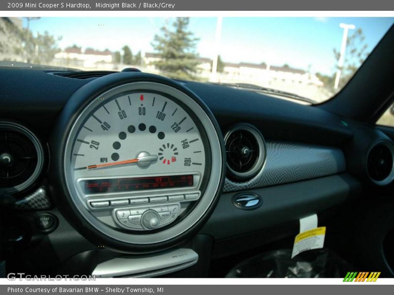 Midnight Black / Black/Grey 2009 Mini Cooper S Hardtop