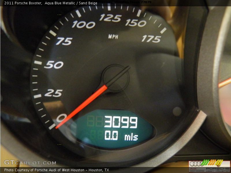 Aqua Blue Metallic / Sand Beige 2011 Porsche Boxster