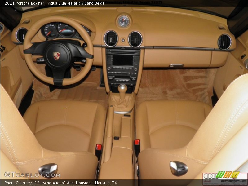 Aqua Blue Metallic / Sand Beige 2011 Porsche Boxster