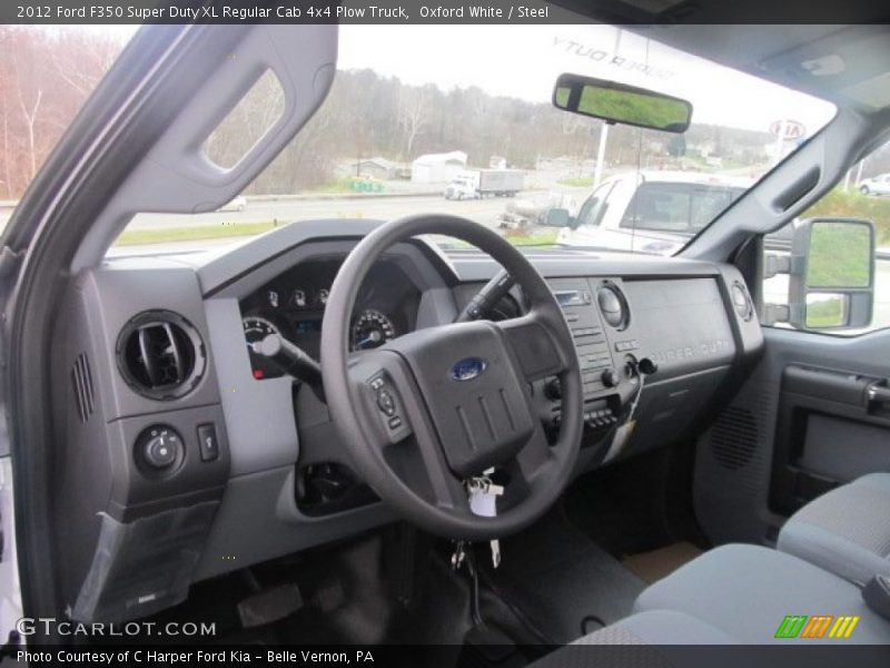 Oxford White / Steel 2012 Ford F350 Super Duty XL Regular Cab 4x4 Plow Truck
