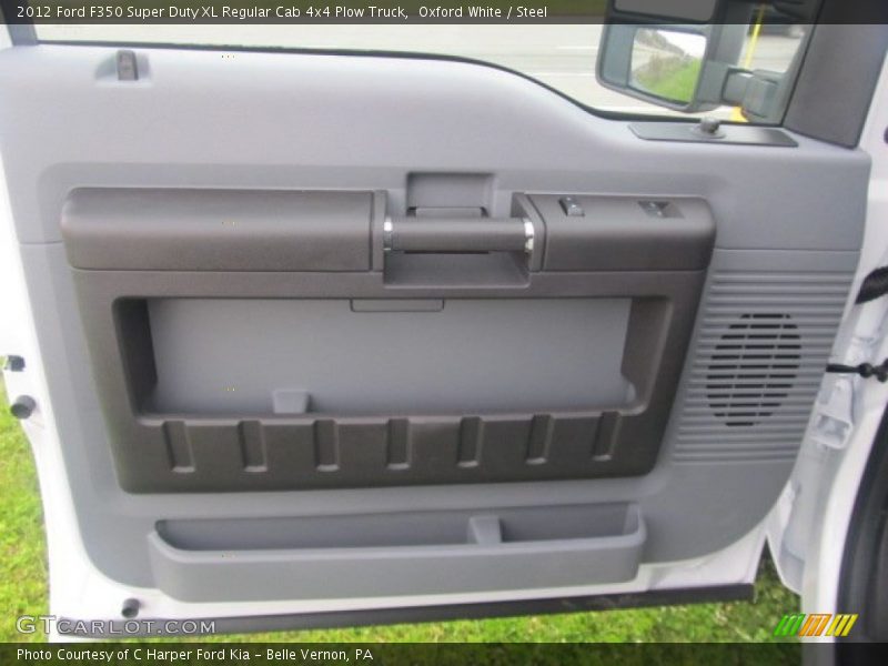 Oxford White / Steel 2012 Ford F350 Super Duty XL Regular Cab 4x4 Plow Truck