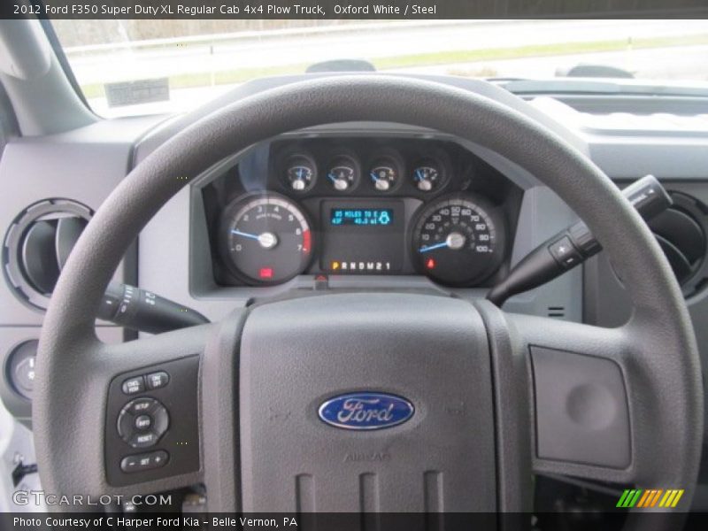  2012 F350 Super Duty XL Regular Cab 4x4 Plow Truck Steering Wheel
