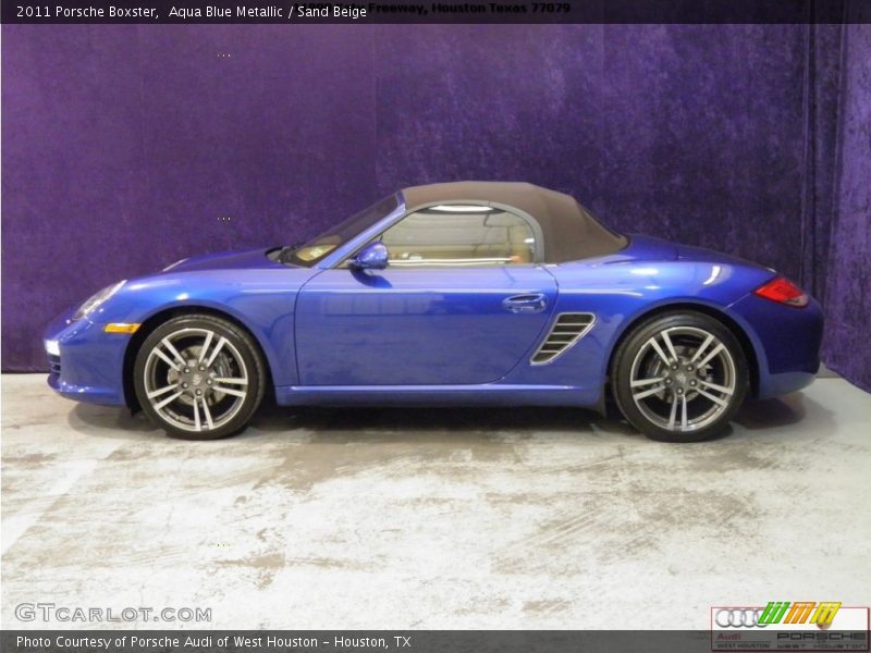 Aqua Blue Metallic / Sand Beige 2011 Porsche Boxster