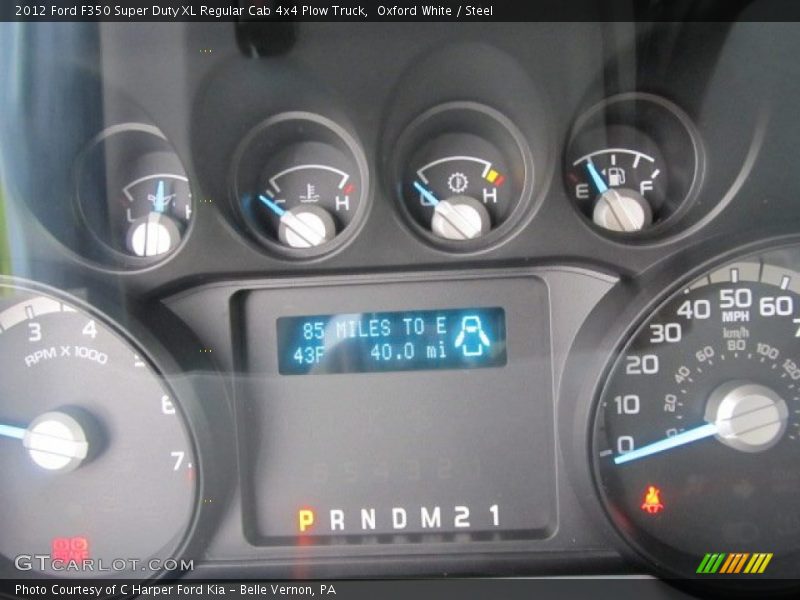 Oxford White / Steel 2012 Ford F350 Super Duty XL Regular Cab 4x4 Plow Truck