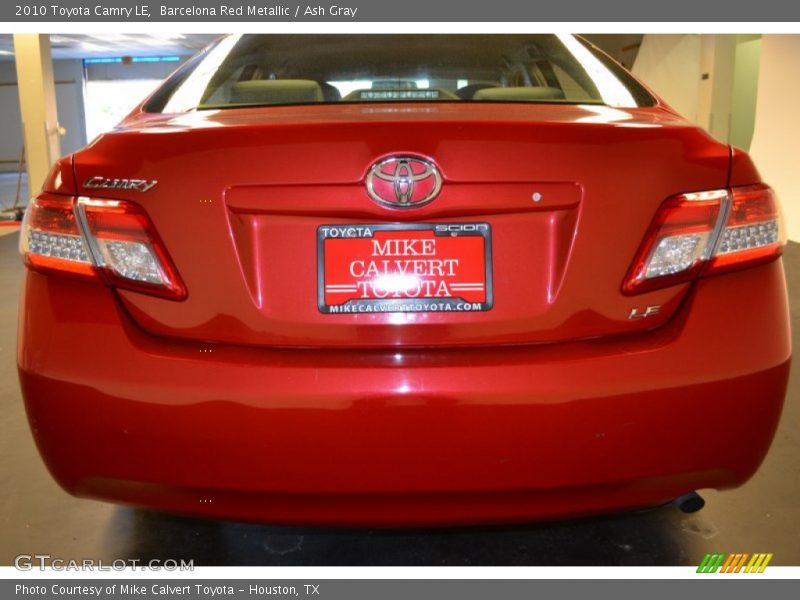 Barcelona Red Metallic / Ash Gray 2010 Toyota Camry LE