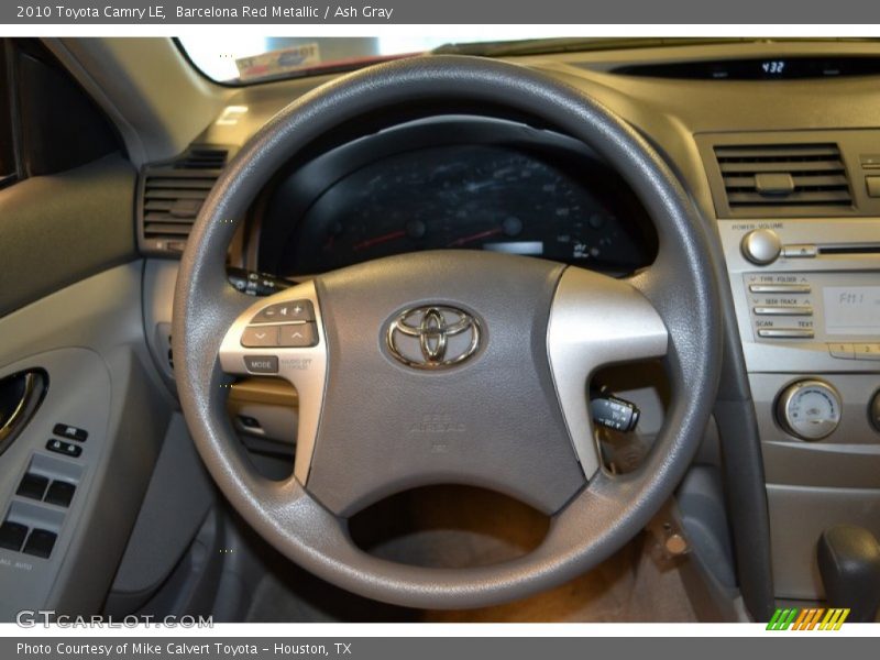 Barcelona Red Metallic / Ash Gray 2010 Toyota Camry LE