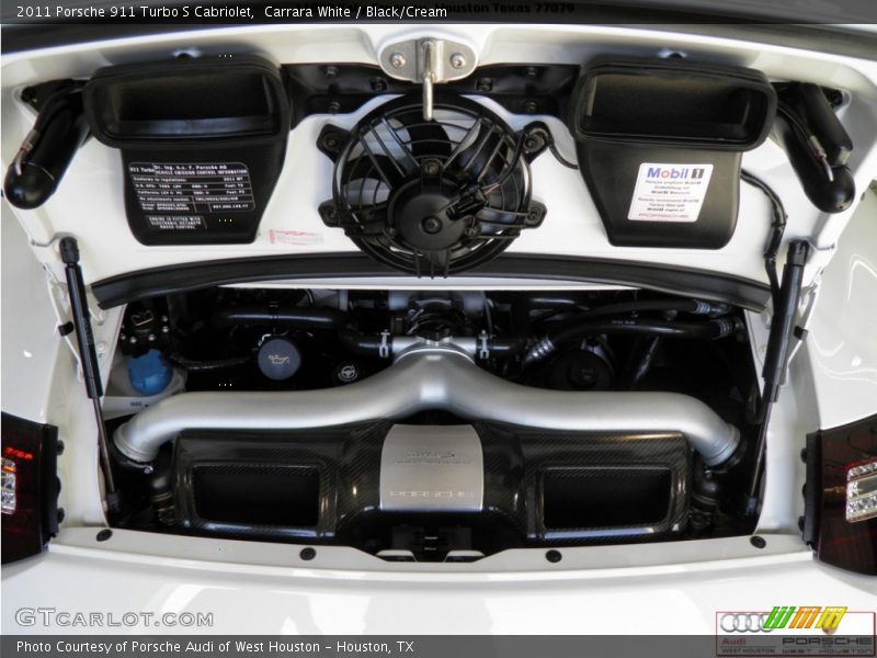 Carrara White / Black/Cream 2011 Porsche 911 Turbo S Cabriolet