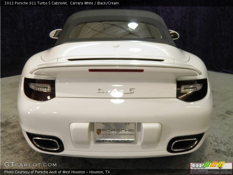 Carrara White / Black/Cream 2011 Porsche 911 Turbo S Cabriolet