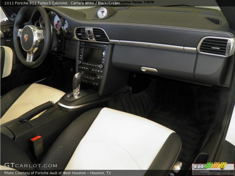 Carrara White / Black/Cream 2011 Porsche 911 Turbo S Cabriolet