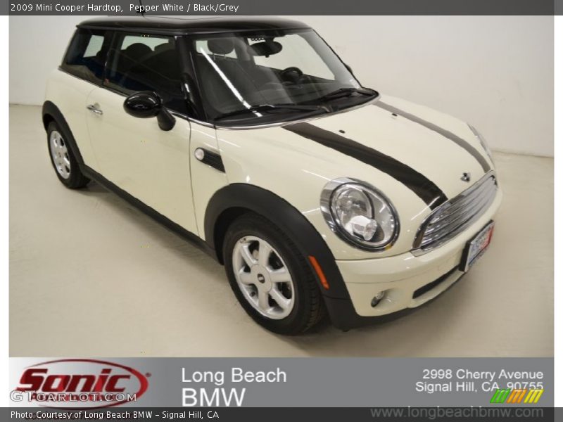 Pepper White / Black/Grey 2009 Mini Cooper Hardtop