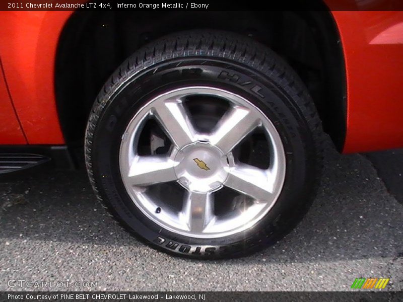 Inferno Orange Metallic / Ebony 2011 Chevrolet Avalanche LTZ 4x4